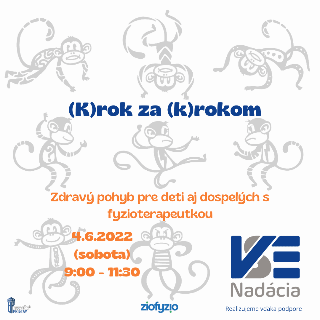 (K)ROK ZA (K)ROKOM – ZDRAVÝ POHYB PRE DETI AJ DOSPELÝCH S FYZIOTERAPEUTKOU 4.6.2022